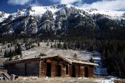 Osborn Cabin and Ridge. Photo by Dave Bell.