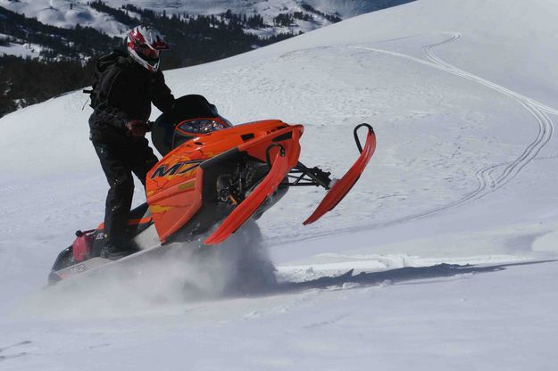 Climbing The Cornice. Photo by Dave Bell.