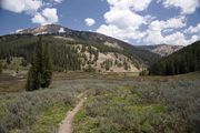 Upper Hoback Meadows and Hoback Peak. Photo by Dave Bell.