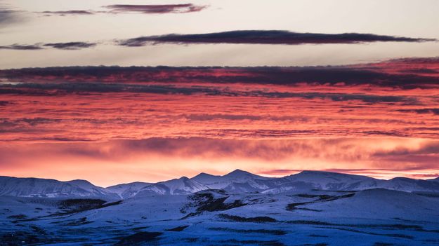 Fire Over Wyoming Peak. Photo by Dave Bell.