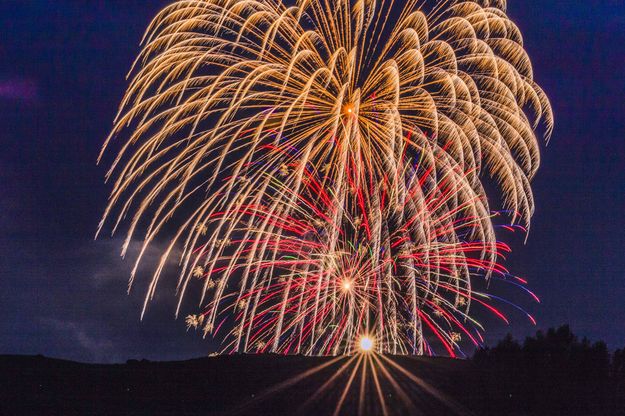 Rendezvous Fireworks #1. Photo by Dave Bell.