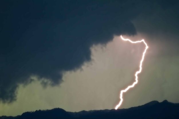 Lightning Strike. Photo by Dave Bell.