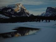 Reflection In Nearly Frozen Green River. Photo by Dave Bell.