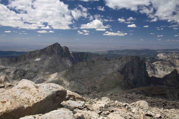 Temple Peak From Wind River Peak Summit. Photo by Dave Bell.