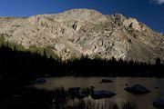 Baer Lake Sunset On Unnamed 11,117' Peak. Photo by Dave Bell.