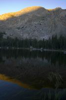 Lower Baer Lake Sunset Reflection. Photo by Dave Bell.