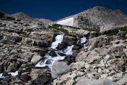 Waterfalls Between Lower and Upper Deep Creek Lakes. Photo by Dave Bell.