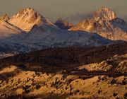 Sunset On Peaks. Photo by Dave Bell.