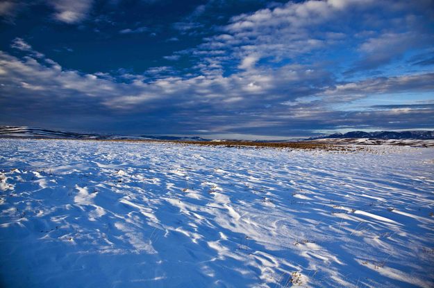 Snow Patterns--Cloud Patterns. Photo by Dave Bell.