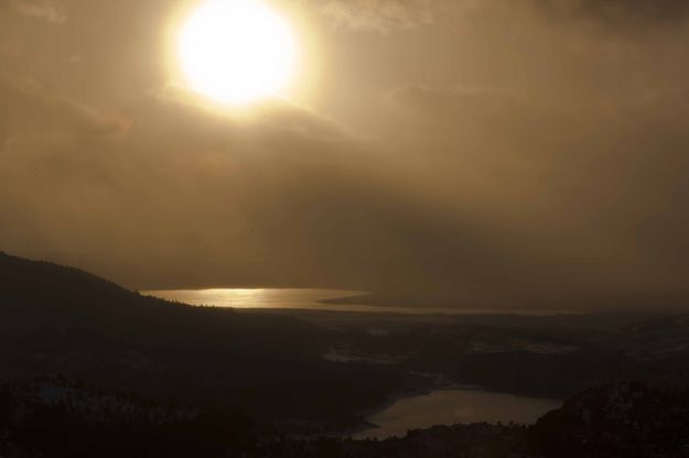 Late Sun Over Soda And Little Soda. Photo by Dave Bell.