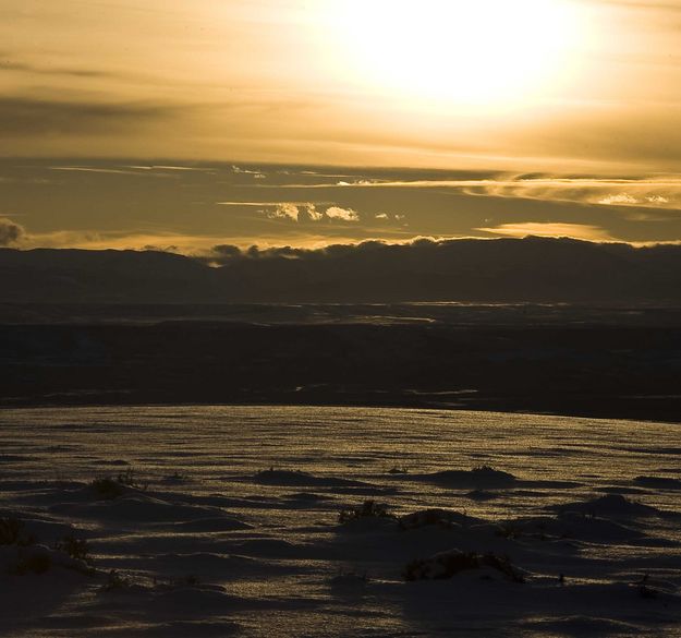 Late Winter Afternoon Over Wyoming Range. Photo by Dave Bell.