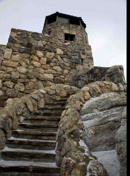 Harney Tower And Section Of 175 Steps Up To Tower. Photo by Dave Bell.