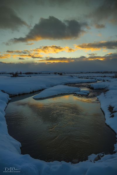 Forty Rod Creek Sunset. Photo by Dave Bell.