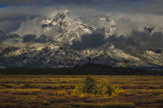 Stormy Mt. Moran. Photo by Dave Bell.