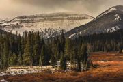 Snowy Cliffs. Photo by Dave Bell.