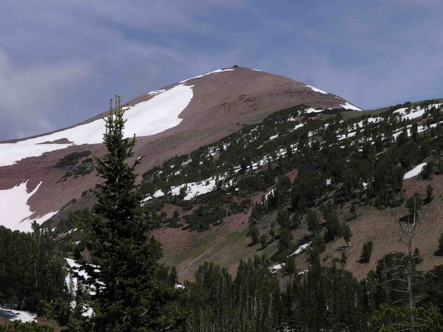 Destination--Wyoming Peak From National Recreation Trail (NRT) Junction. Photo by Dave Bell.