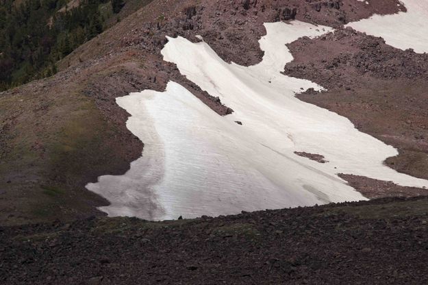 Pass Between Wyoming Peak And Mt. Coffin. Photo by Dave Bell.