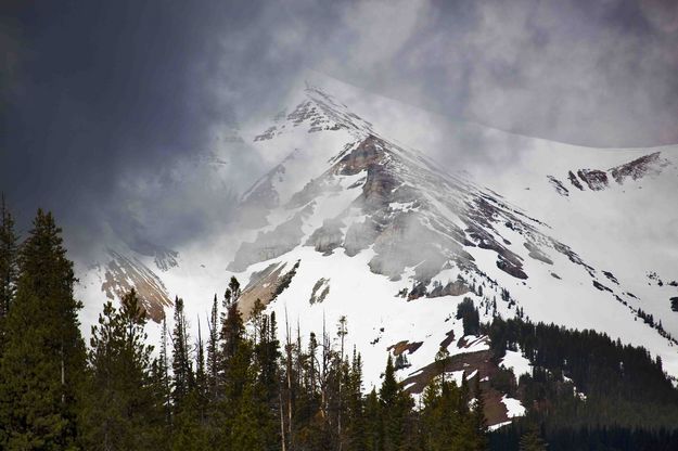 Triple Peak Emerges From The Fog. Photo by Dave Bell.