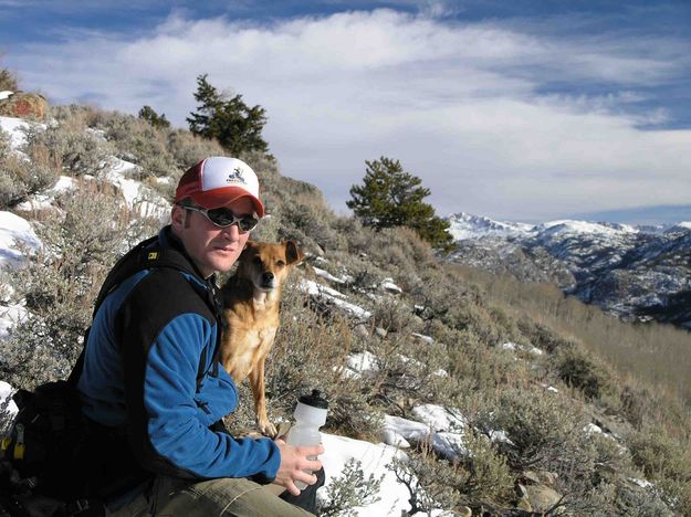 Donner and Junior--Hiking Partners. Photo by Dave Bell.