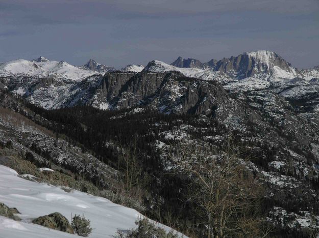 Bridger Lakes Face--Head of Fremont Lake. Photo by Dave Bell.