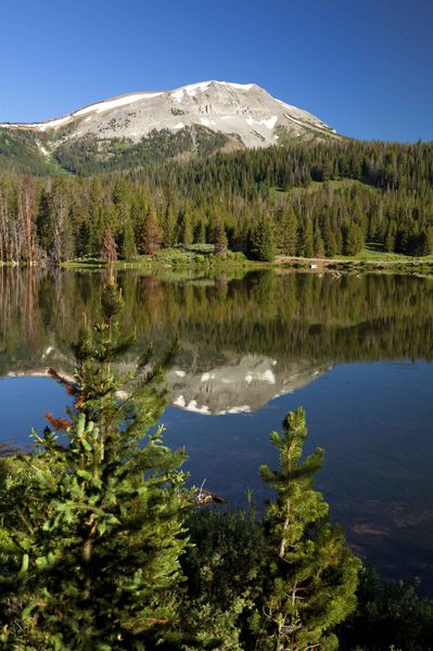 Triple Peak And Soda Lake Reflection. Photo by Dave Bell.