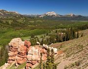 Red Castles To Triple and Lander Peaks. Photo by Dave Bell.