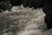 Boiling Water At Upper Falls Brink. Photo by Dave Bell.