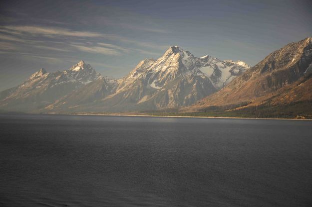 Misty Jackson Lake And Teton Peaks. Photo by Dave Bell.