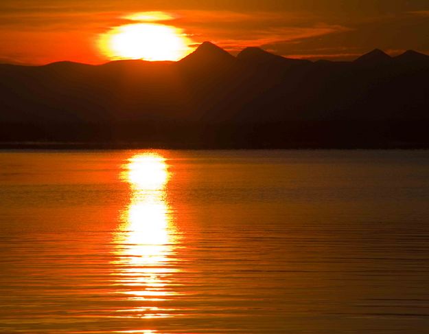 Yellow Ball Over Yellowstone Lake. Photo by Dave Bell.