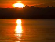 Yellow Ball Over Yellowstone Lake. Photo by Dave Bell.