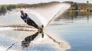 Slalom Skiing On Fremont Lake