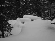 Snow Piles Near Sacred Rim