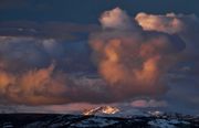 A Beautiful Sunset Over The Wind River Mountains--May 17, 2011