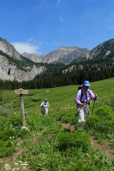 Hiking Out. Photo by Fred Pflughoft.