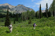 Hiking In. Photo by Fred Pflughoft.