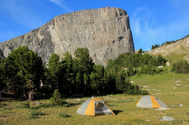 High Camp under Mount Hooker. Photo by Fred Pflughoft.
