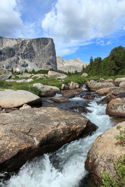 Mount Hooker & Baptiste Creek. Photo by Fred Pflughoft.