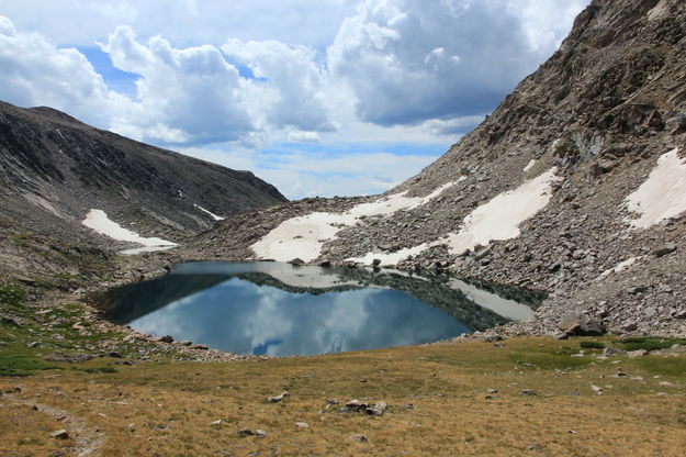 Twin Lakes beneath Hailey Pass. Photo by Fred Pflughoft.