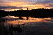 Skyfire Over Dads Lake. Photo by Fred Pflughoft.