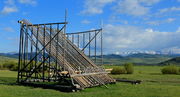 Gros Ventres from Jack Creek Road - Bondurant. Photo by Fred Pflughoft.