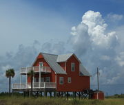 Beach House - near Fort Morgan, Alabama. Photo by Fred Pflughoft.