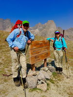 At Jackass Pass. Photo by Fred Pflughoft.