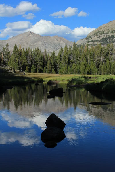 Big Sandy Mtn. Reflection. Photo by Fred Pflughoft.