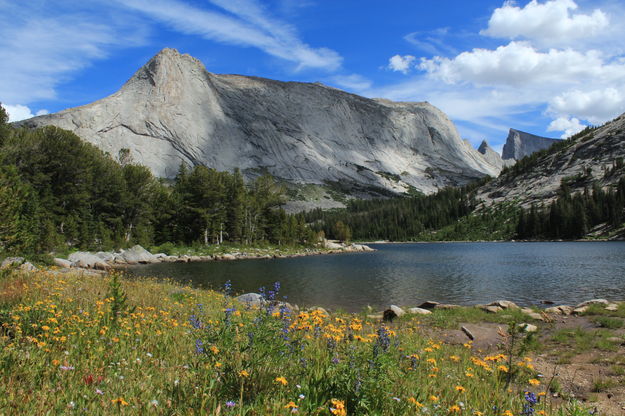 Haystack from Clear Lake. Photo by Fred Pflughoft.