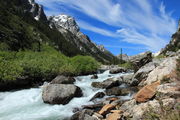 Cirrus Clouds over Cascade Creek. Photo by Fred Pflughoft.