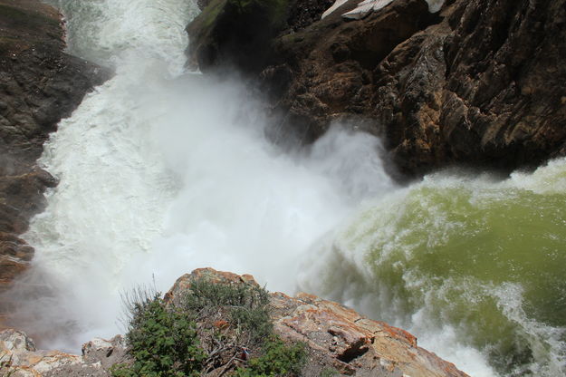 Over the top / Lower Falls. Photo by Fred Pflughoft.