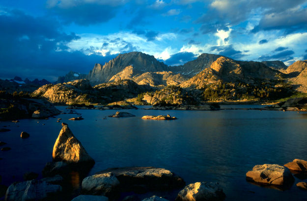 Storm Clouds clearing over Island LK.. Photo by Fred Pflughoft.