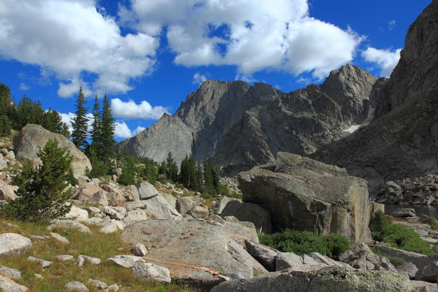 Temple Pk. boulder field. Photo by Fred Pflughoft.