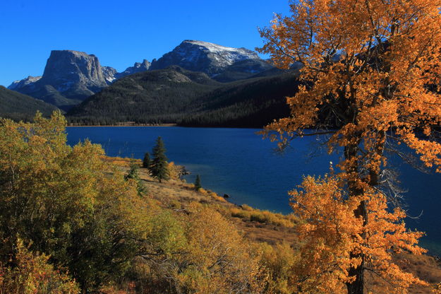 Fall color at Green River Lks.. Photo by Fred Pflughoft.