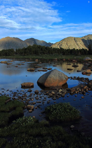 Chess Ridge from near Baptiste Lk.. Photo by Fred Pflughoft.